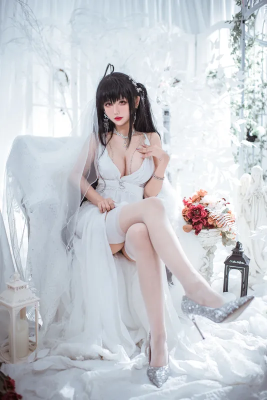 仙女月 – 大凤纯白婚纱 [30P] - 机器猫次元