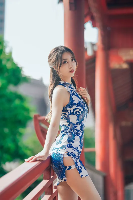 黑川 – 青花旗袍 [33P] - 机器猫次元