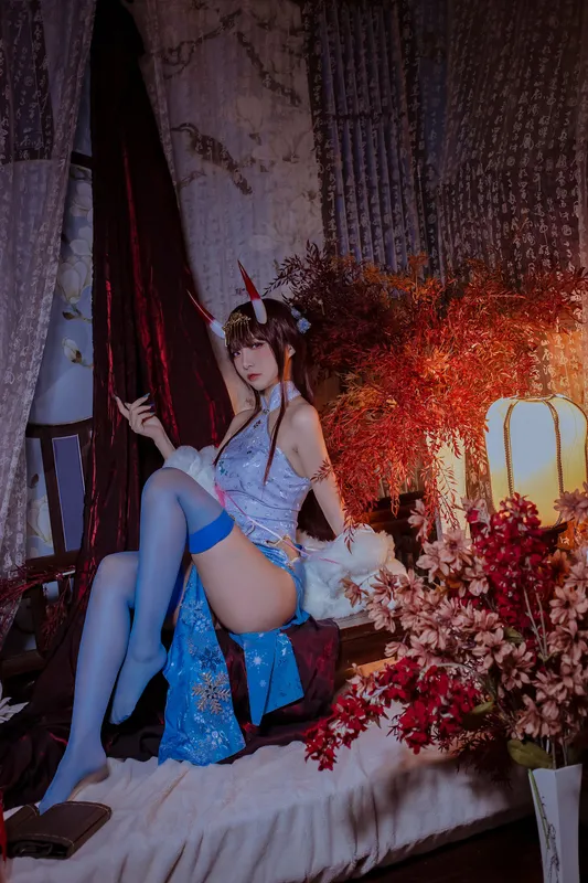 二佐Nisa – 碧蓝航线 能代旗袍 [18P] - 机器猫次元