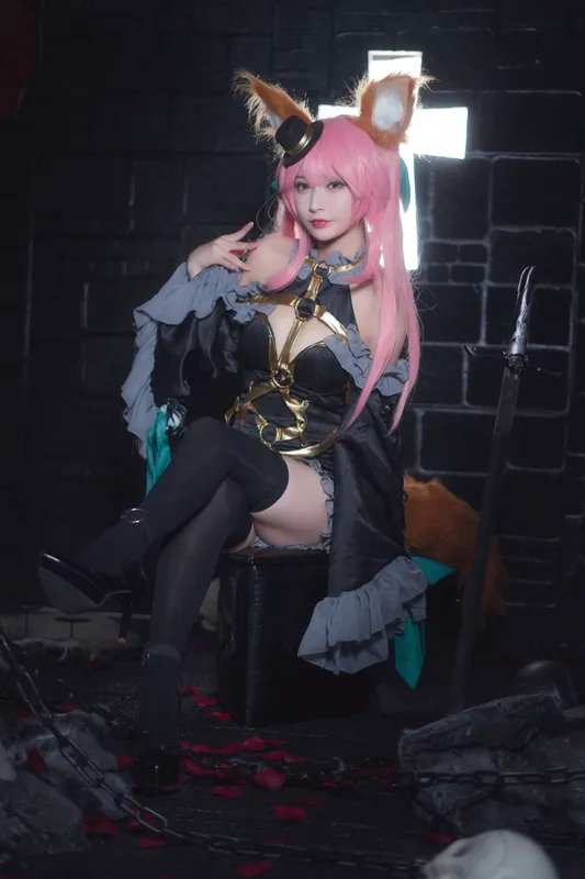 [Cosplay写真] 动漫博主铁板烧鬼舞w - 玉藻前 魔术 [20P] - 机器猫次元