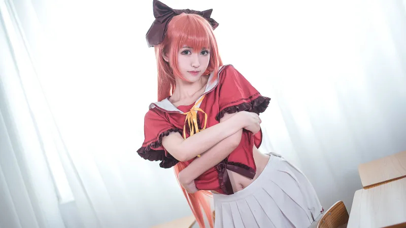 [萝莉COS] 鳗鱼霏儿 - 红发魔女 [20P] - 机器猫次元