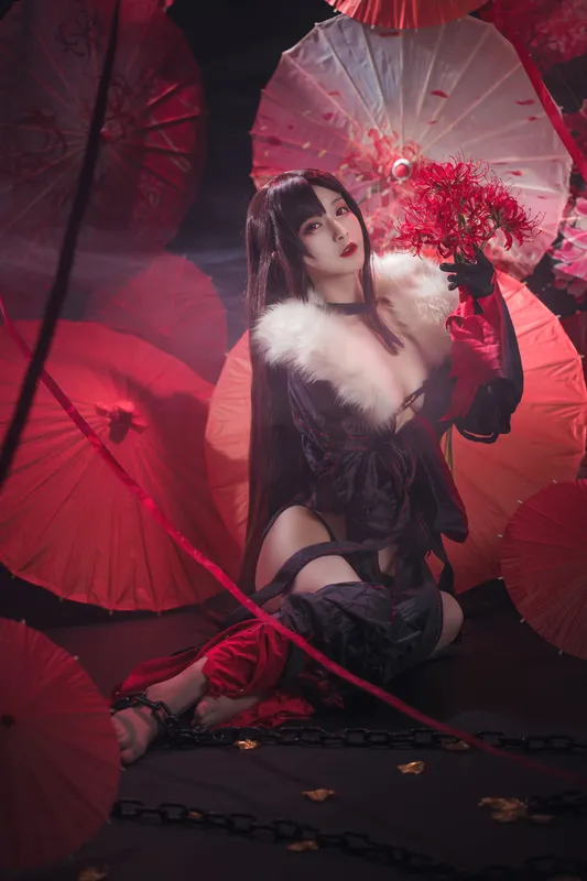[Cosplay写真] 动漫博主铁板烧鬼舞w - 虞美人 [26P] - 机器猫次元