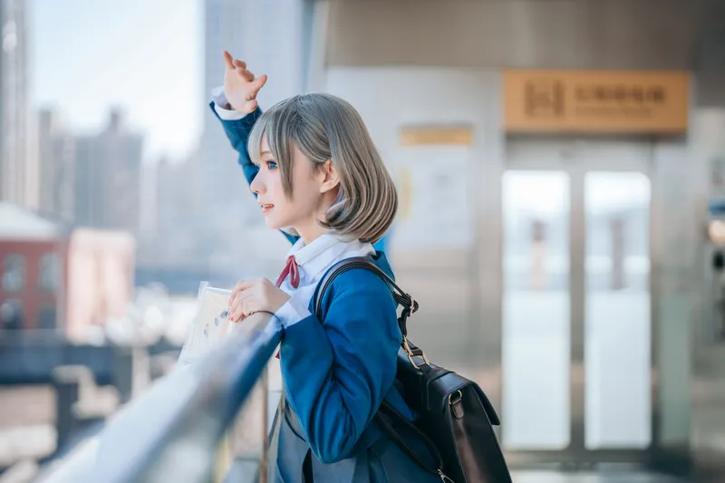 花柒Hana - 唐可可校服 [15P] - 机器猫次元