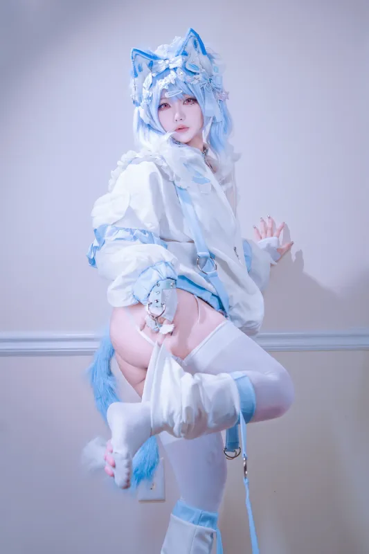 狐洛洛子 - 水色猫猫头 [40P] - 机器猫次元