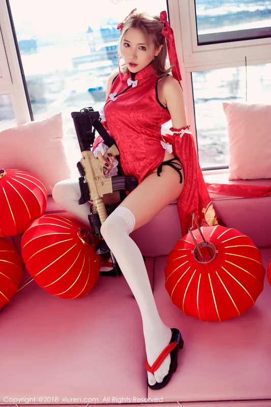 黄楽然《保鲜膜裹身+极品COS枪娘》 秀人 No.911 - 机器猫次元