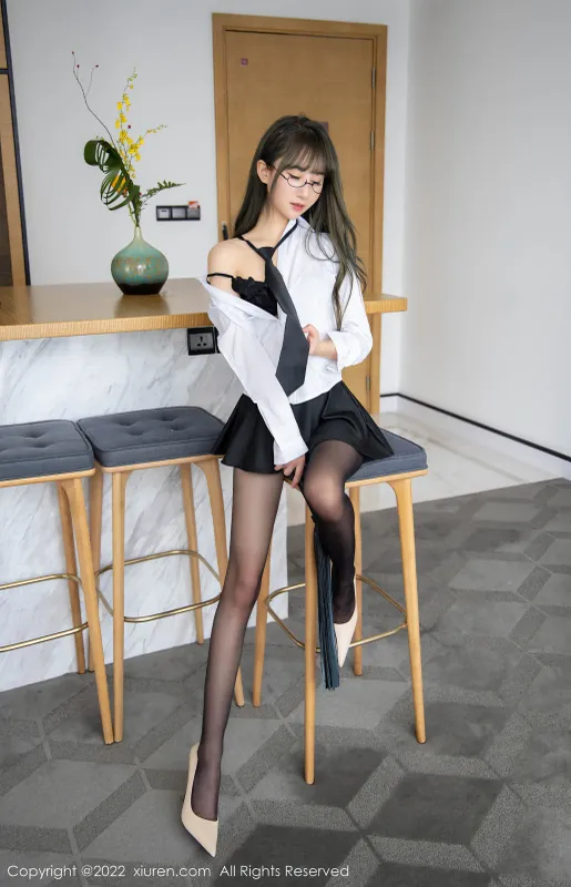秀人网 No.4789 小果冻儿 白T学生装 - 机器猫次元