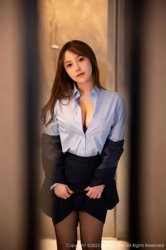 秀人网 No.6190 豆瓣酱 制服美臀 - 机器猫次元