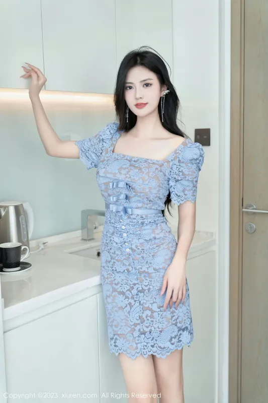 XiuRen 秀人 No.6998 浅浅Danny 轻透连衣短裙性感写真 [88P] - 机器猫次元