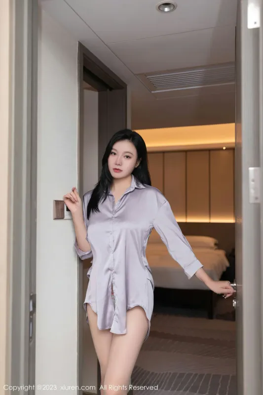 秀人网 No.7376 安然anran 浅色薄纱内衣性感写真 [77P] - 机器猫次元