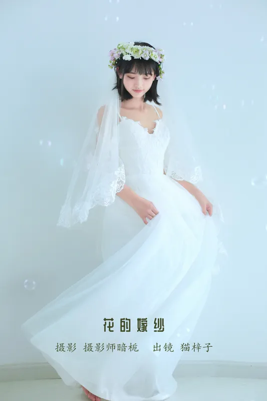 猫梓子 – 《花的嫁纱》[22P] - 机器猫次元