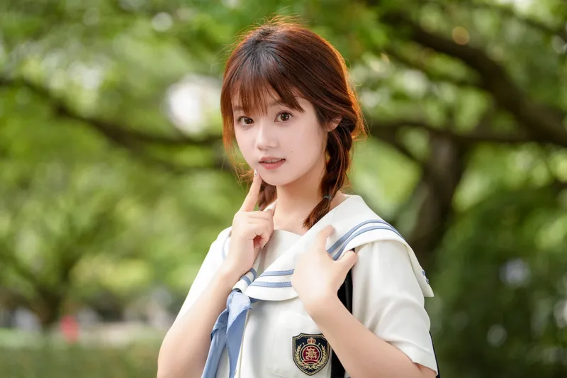 《JK 甜妹 | 阳光是最好的滤镜️》[26P] - 机器猫次元