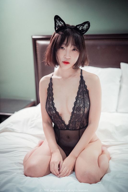 [ARTGRAVIA] VOL.034 姜仁卿 – 蕾丝猫女 [41P] - 机器猫次元