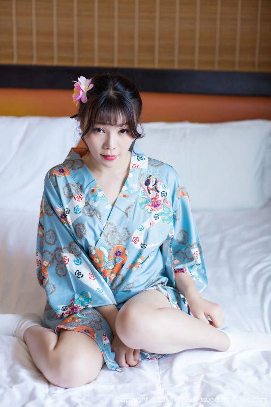 芝芝Booty《韵味和服+性感内衣》 爱蜜社 VOL.173 - 机器猫次元