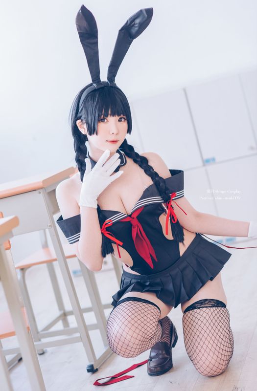 霜月shimo – 卯月桃子 水手服兔女郎 [19P] - 机器猫次元