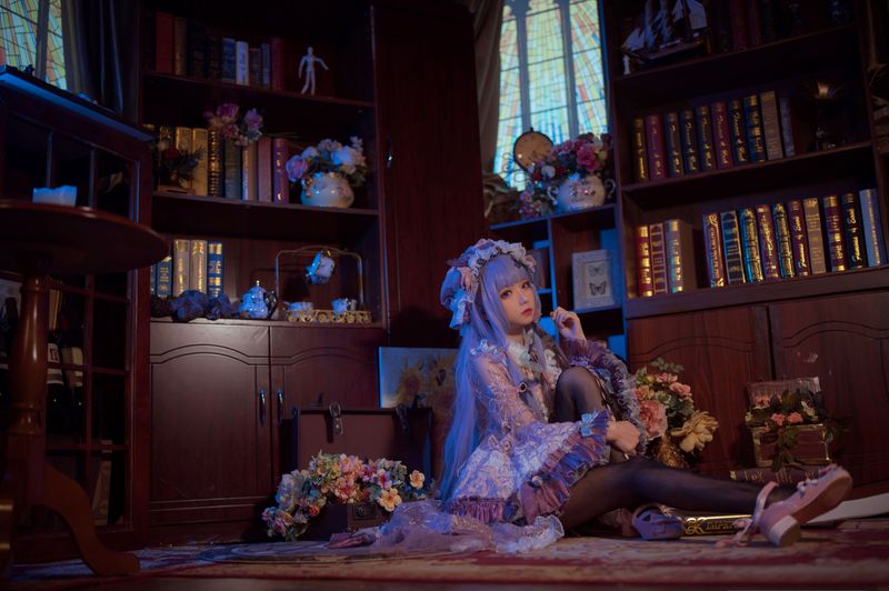 花柒Hana – 帕秋莉睡衣 [13P] - 机器猫次元