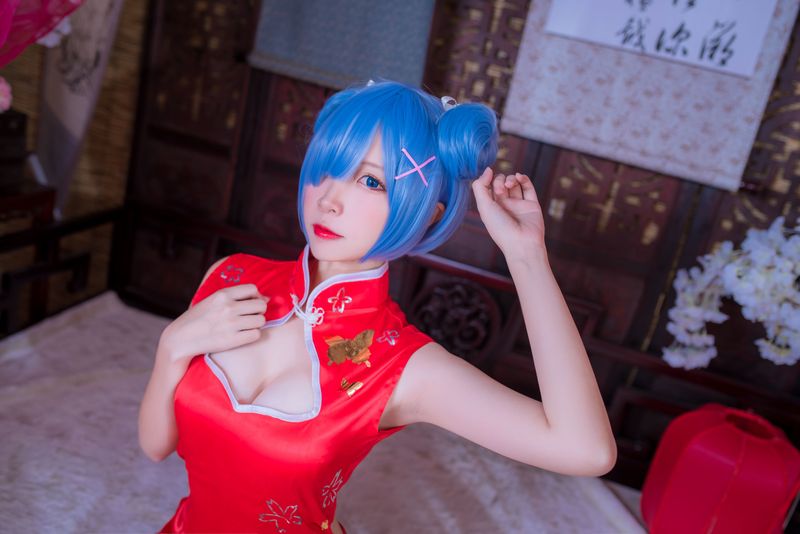 二佐Nisa 蕾姆旗袍 [30P] - 机器猫次元