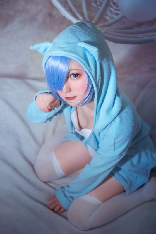 弦音sic – RE从零开始的异世界生活 蕾姆猫咪睡衣 [9P] - 机器猫次元