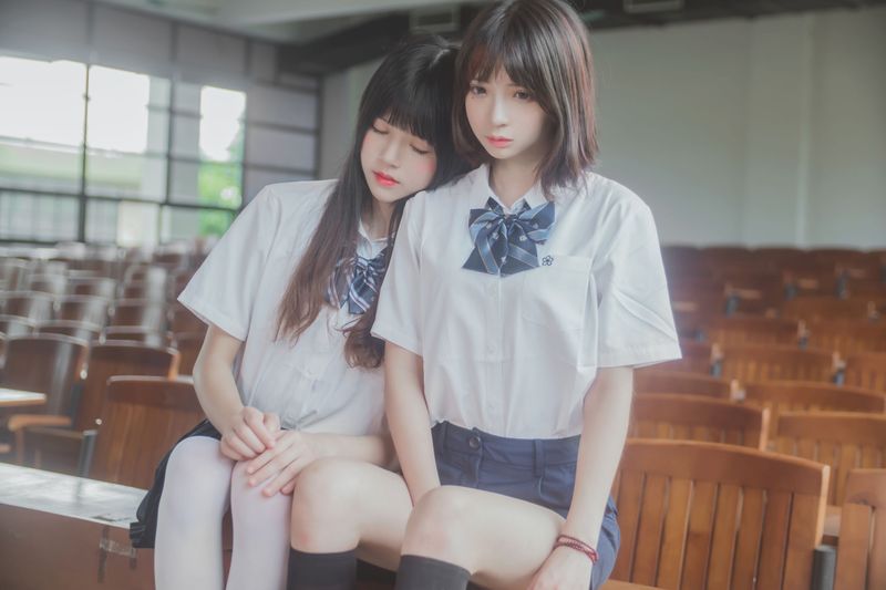 桜桃喵&疯猫ss《JK百合》 [43P] - 机器猫次元