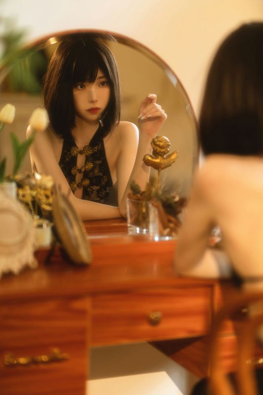 许岚(叁月life) – 纯欲黑纱 [40P] - 机器猫次元