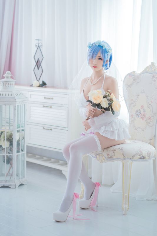 面饼仙儿 – 花嫁蕾姆 [28P] - 机器猫次元