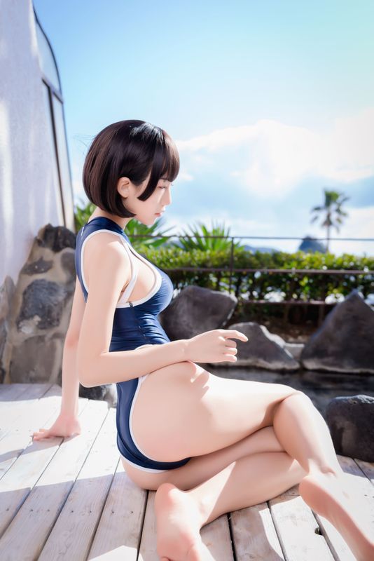 水淼aqua – 竞泳水着 [40P] - 机器猫次元