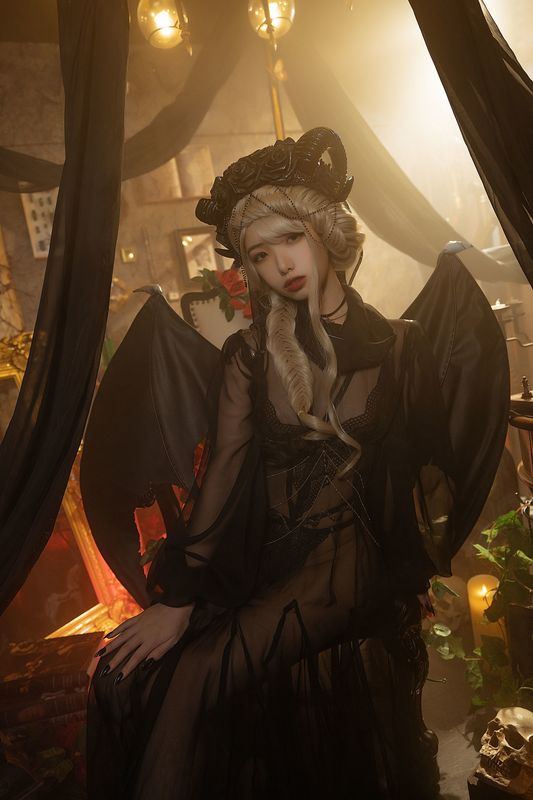 雯妹 – 魅魔 gothic devil [16P] - 机器猫次元