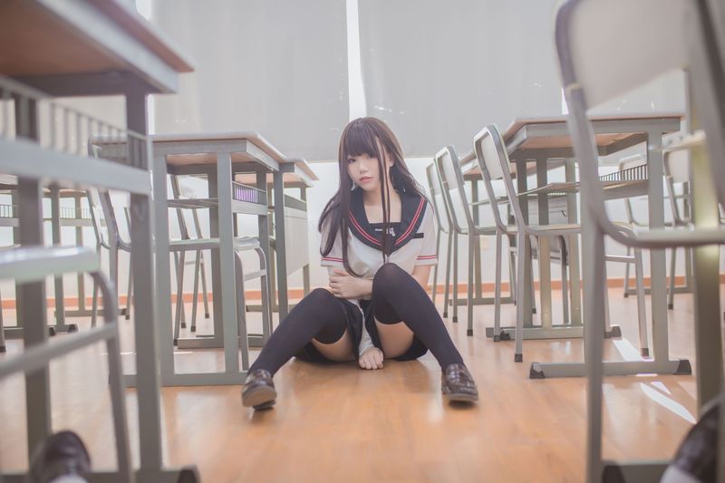 Yoko宅夏《黑丝JK》 [39P]