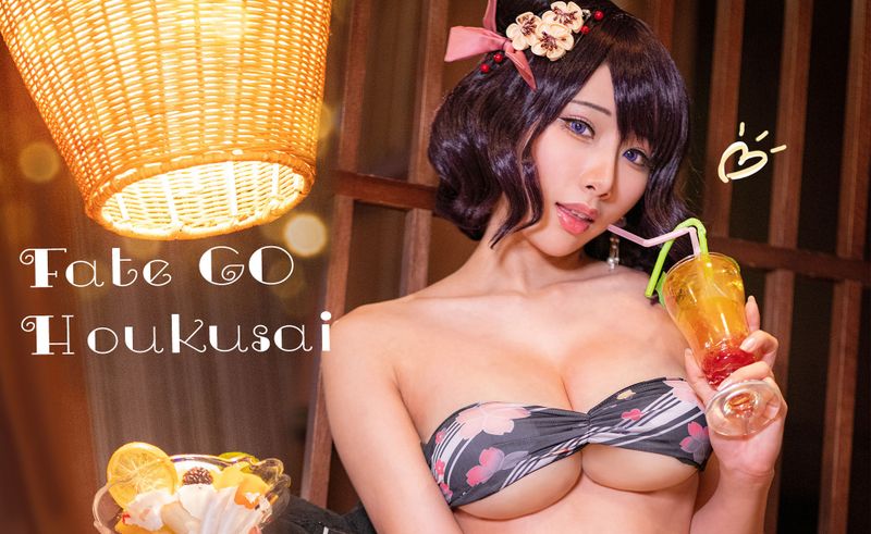 Hane Ame 雨波写真 – 北斋泳装 [9P] - 机器猫次元