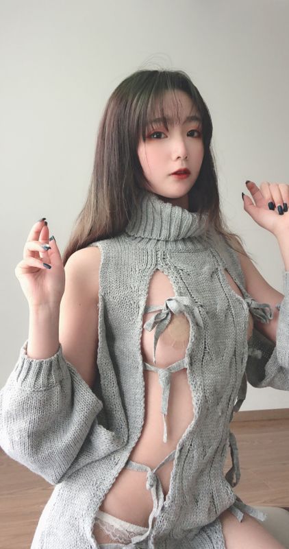是青水 露背毛衣 [14P]