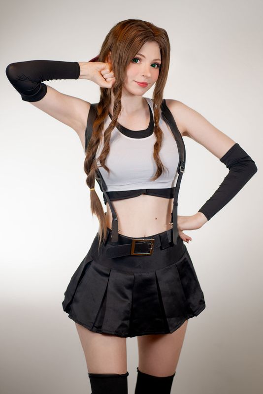 Peach milky – Aerith Tifa Swap [66P] - 机器猫次元