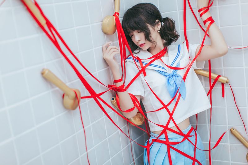 疯猫ss – 浴室JK [21P] - 机器猫次元