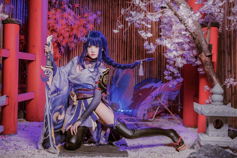 桜桃喵 – 雷电将军 [51P] - 机器猫次元