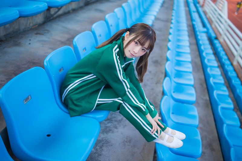 Kitaro_绮太郎 绿色运动服女孩 [18P] - 机器猫次元