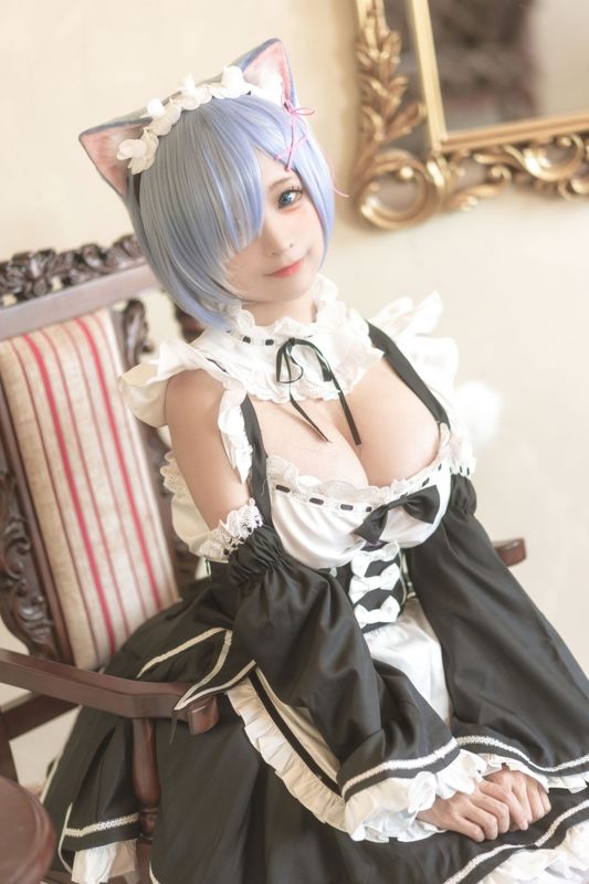 蠢沫沫 – 猫耳雷姆 [33P] - 机器猫次元