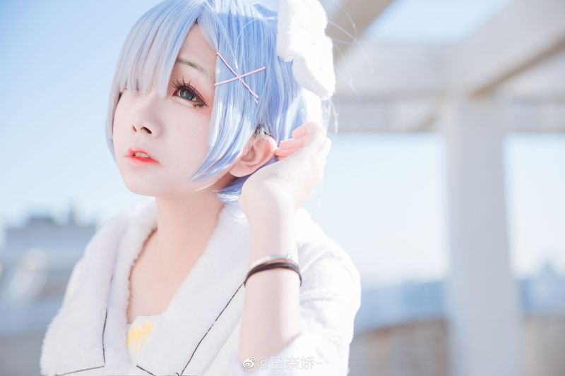 日奈娇 – 蕾姆 白裙 [11P] - 机器猫次元
