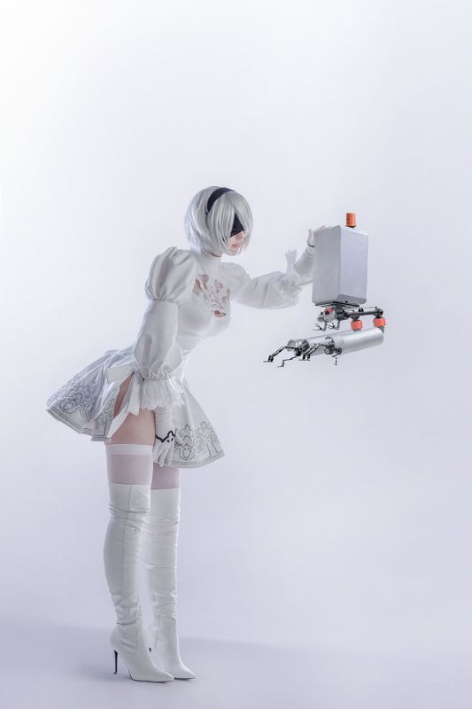 国外美女SayaTheFox – 2B White Dress [10P]