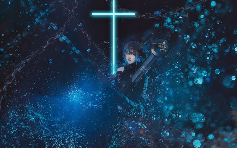 蓝小沂KiKi – 明日方舟 幽灵鲨 [8P]