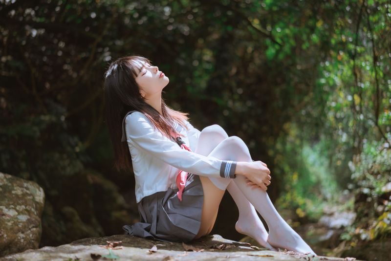 萌芽儿o0 – 请叫我若生 小溪JK百合 [93P]