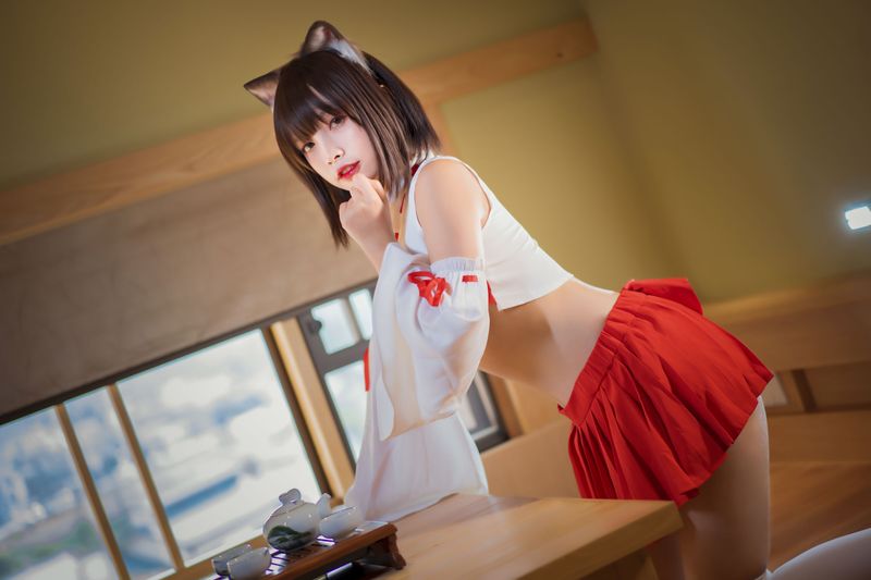 Neko-薇薇 – 巫女 [31P] - 机器猫次元