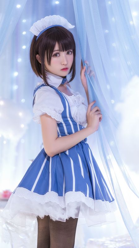 鳗鱼霏儿 – 加藤惠 女仆 [19P] - 机器猫次元