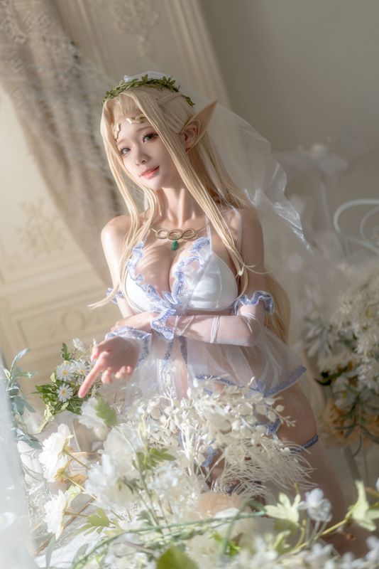 蠢沫沫 – 白精灵 婚纱 [60P] - 机器猫次元