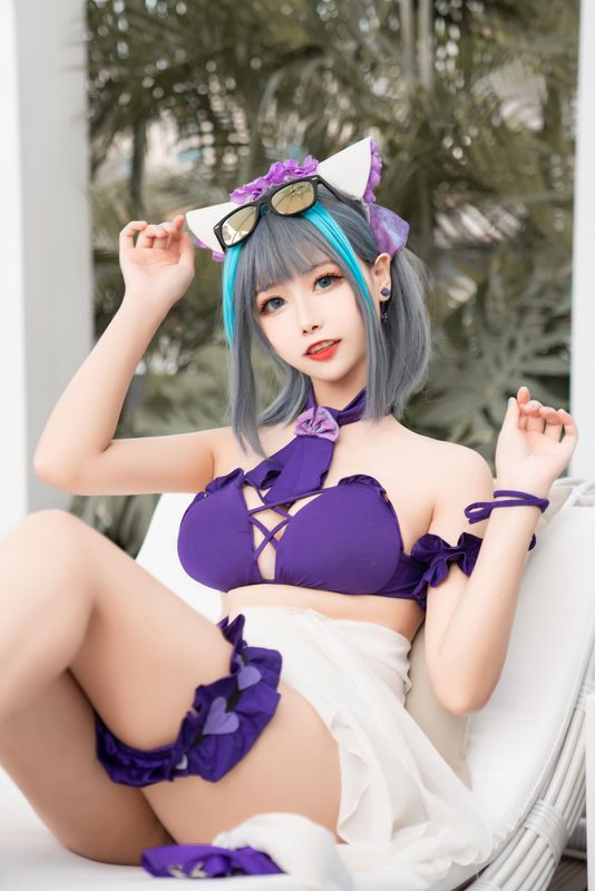 Momoko葵葵 – 柴郡水着 [40P] - 机器猫次元