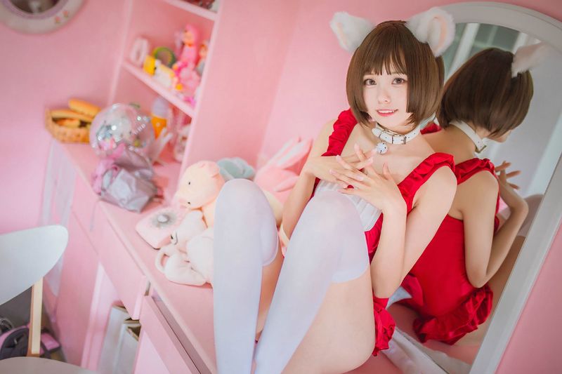 萌系小野妹子w – 猫系泳衣+魔法少女伊莉雅 [23P]