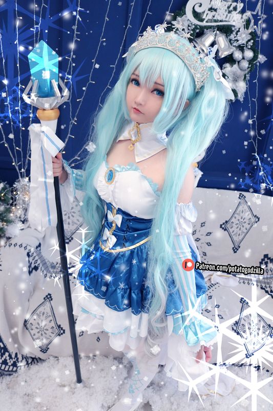 Potato Godzilla – Snow Miku [41P]