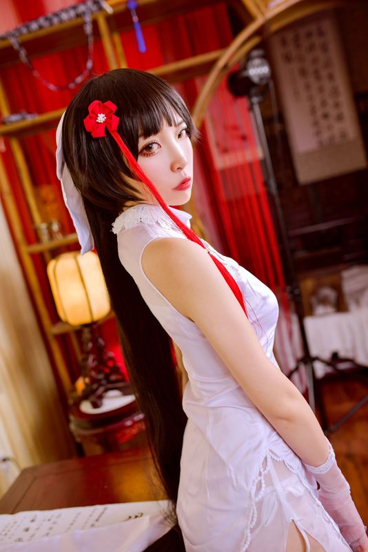 二佐Nisa – 碧蓝航线 高雄旗袍 [40P] - 机器猫次元