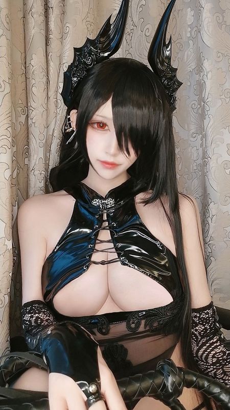 黑白御猫 – 靡烟旗袍 [30P] - 机器猫次元