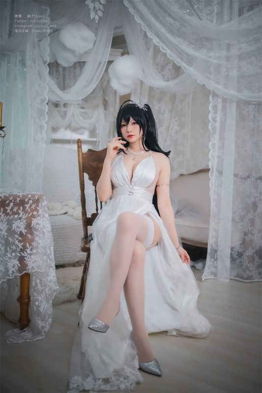 Nyako喵子 – 大凤纯白婚纱 [65P] - 机器猫次元
