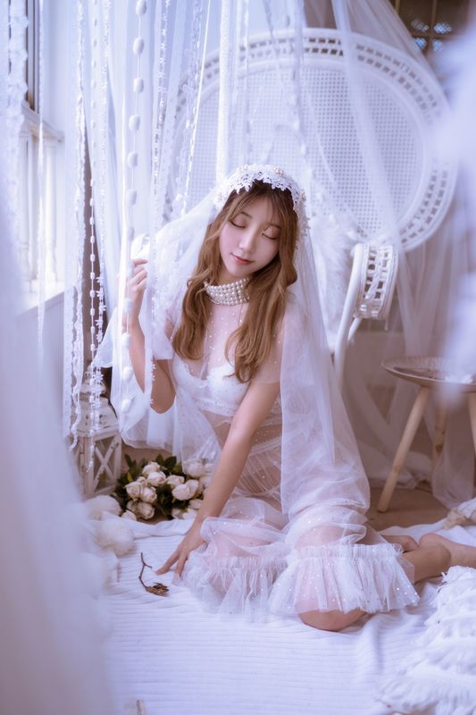 黑川 – 年上彼女 婚纱+毛衣 [39P]