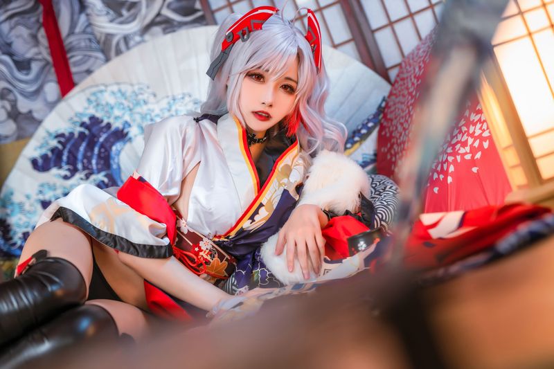 Momoko葵葵 – 欧根之和服 [20P] - 机器猫次元