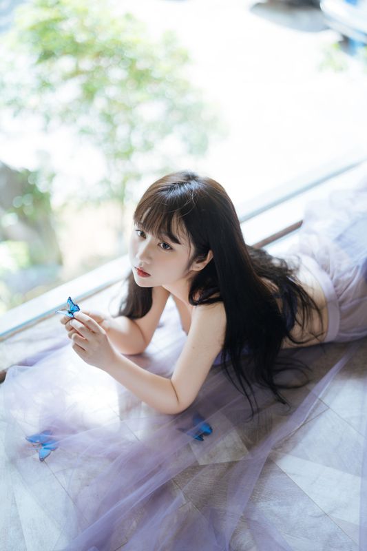 镜酱 – 静夏之薄纱蕾丝 [58P]